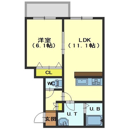 プルミエール深堀の物件間取画像